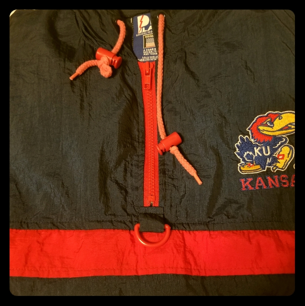Retro Kansas KU Windbreaker